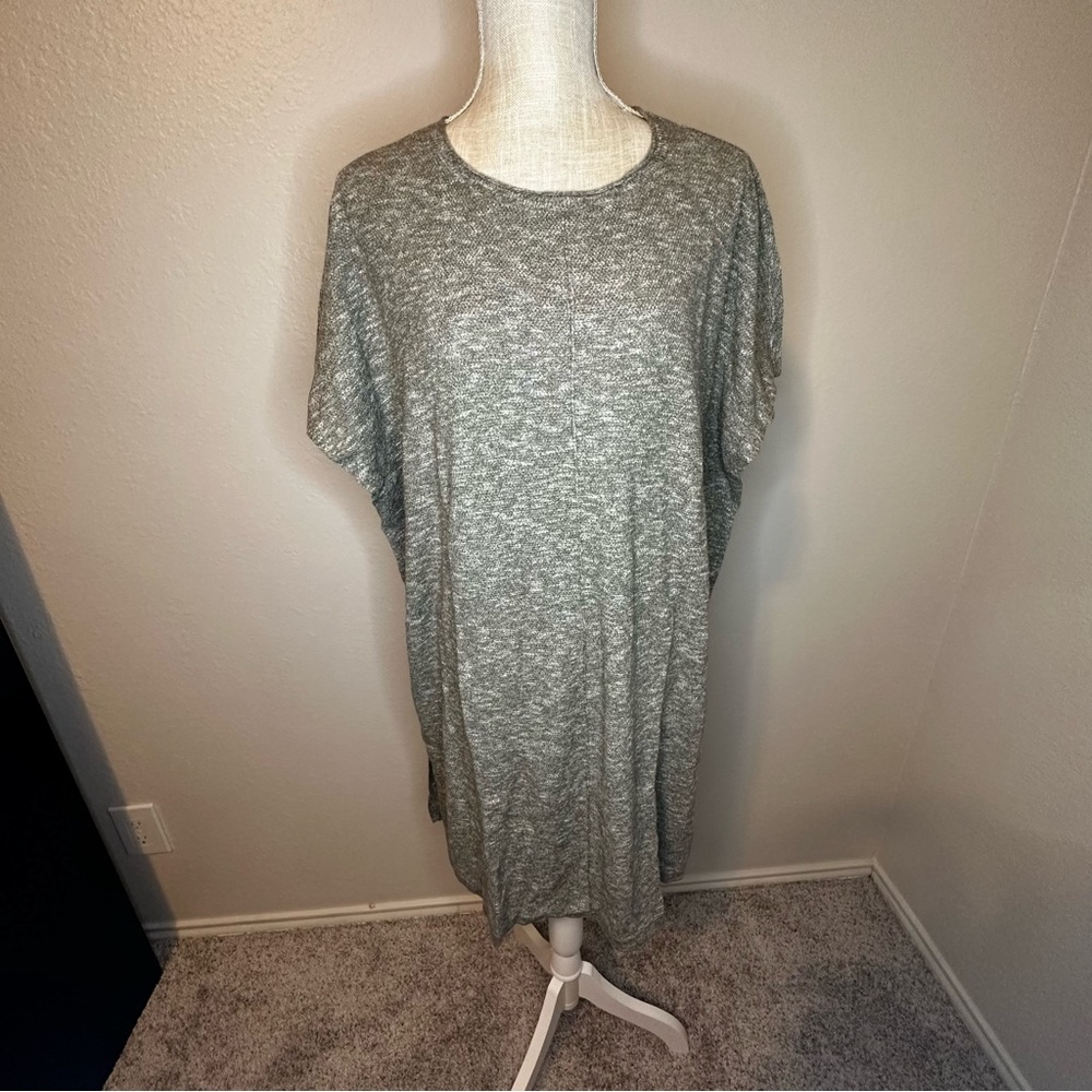 Grey Swimsuit Coverup, 1X